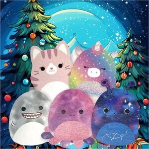 Squishmallow Winter 2021 Walgreens Excl. BNWT Complete Set of 5' Plush Toys